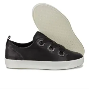 Ecco Black Leather Athletic Shoes