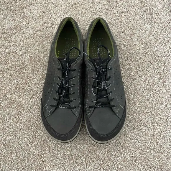 Ecco Biom Men’s Gray Perforated Shoes