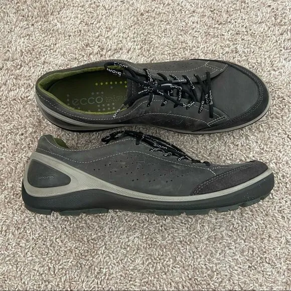 Ecco Biom Men’s Gray Perforated Shoes