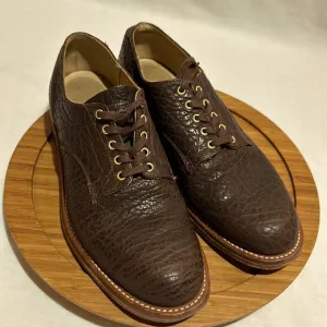 Epaulet Brown Leather Lace up Shoes