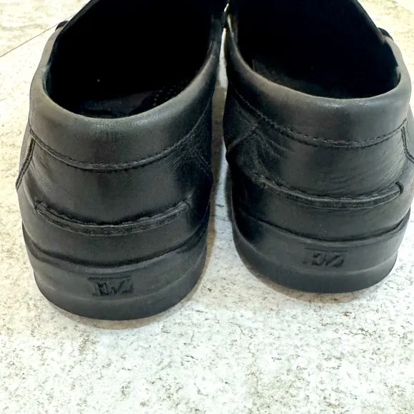 ERMENEGILDO ZEGNA BLACK LEATHER MENS SHOES SIXE 9D