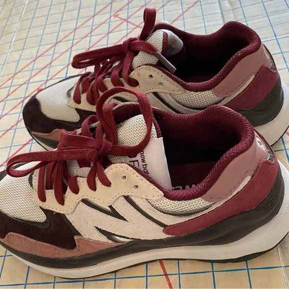 FIGS New Balance Women’s Shoes - Burgundy and White