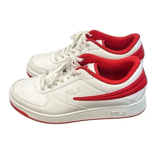 FILA Red &amp; White Sneaker Shoes Men’s Sz.10.5