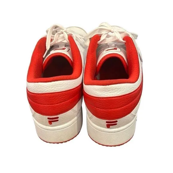 FILA Red &amp; White Sneaker Shoes Men’s Sz.10.5