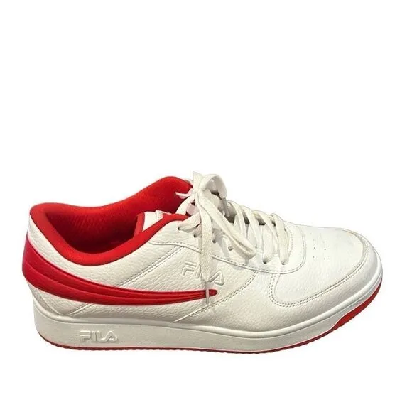 FILA Red &amp; White Sneaker Shoes Men’s Sz.10.5