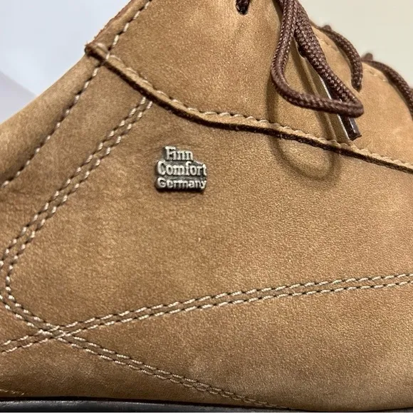 Finn Comfort Leather Oxford Shoes