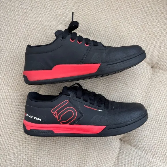 Five Ten Adidas Men's Freerider Pro Mountain Bike Shoes Black/Red
