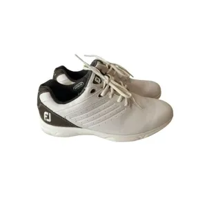 FootJoy FJ Arc SL Men's Size 10 Spike less‎ White Brown Golf Shoes Athleisure