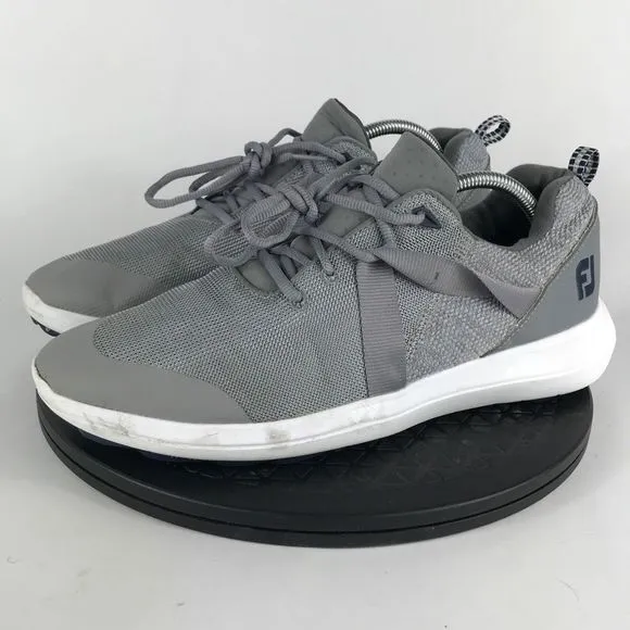 FootJoy Flex Spikeless Golf Shoes Gray/Blue/White 56106 Men’s Size 10.5