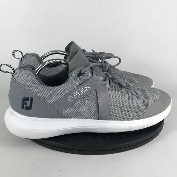 FootJoy Flex Spikeless Golf Shoes Gray/Blue/White 56106 Men’s Size 10.5