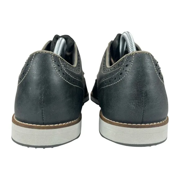 FootJoy | Men's 10M | Gray &amp; Tan City Golf‎ Leather Oxford Wingtip Shoes