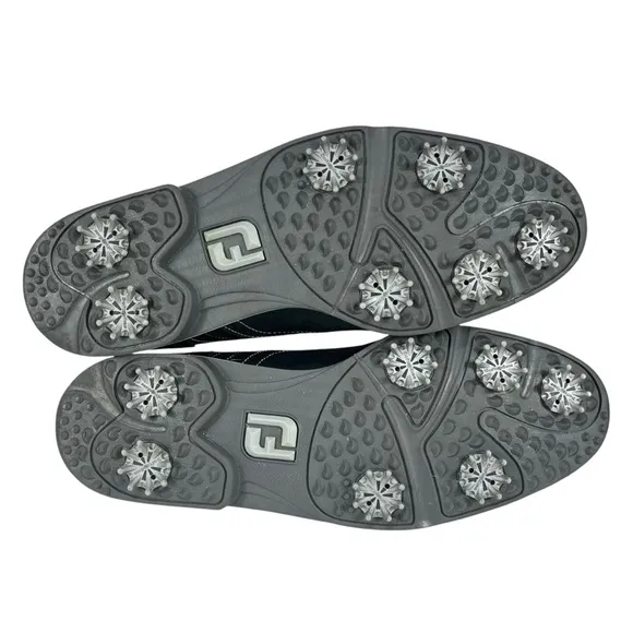 FootJoy | Men's 10M | Gray &amp; Tan City Golf‎ Leather Oxford Wingtip Shoes