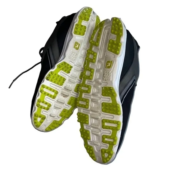 FootJoy Superlites XP Mens 9.5 Grey Lime Lightweight Spikeless Golf Shoes 58075