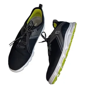 FootJoy Superlites XP Mens 9.5 Grey Lime Lightweight Spikeless Golf Shoes 58075