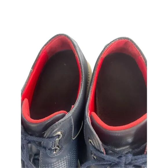 Footjoy Men’s Golf Shoes Blue Leather Versatrax Spikeless 10.5