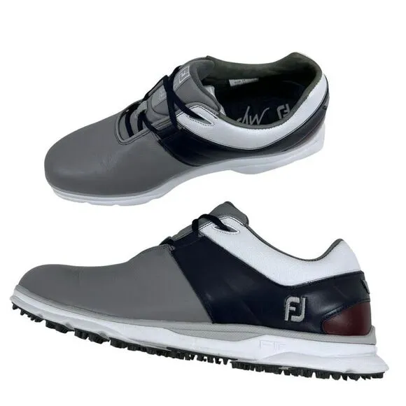 FootJoy Myjoys Pro/SL Golf Shoes Grey/Navy Men’s Size 10.5