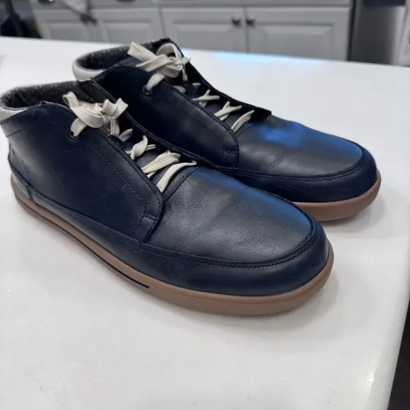 Forsake Phil Chukka Navy Blue Leather Men's Shoes / Sneakers Size 11.5