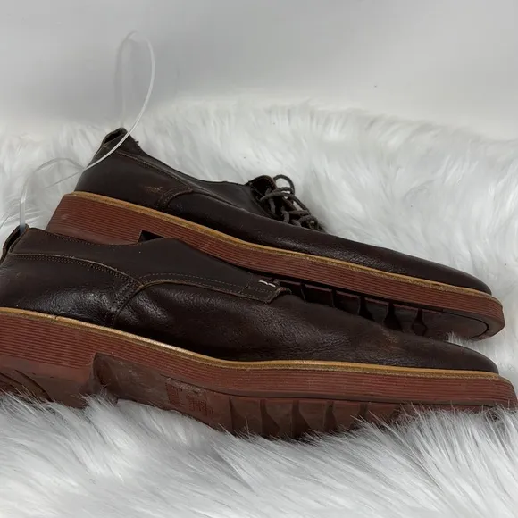 Franceschetti Derby Brown Shoes Men’s EU (42) US (8.5) Made In Italy