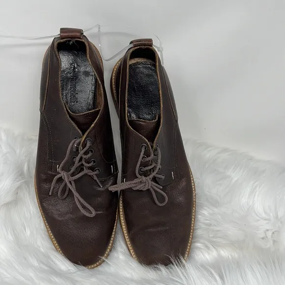 Franceschetti Derby Brown Shoes Men’s EU (42) US (8.5) Made In Italy