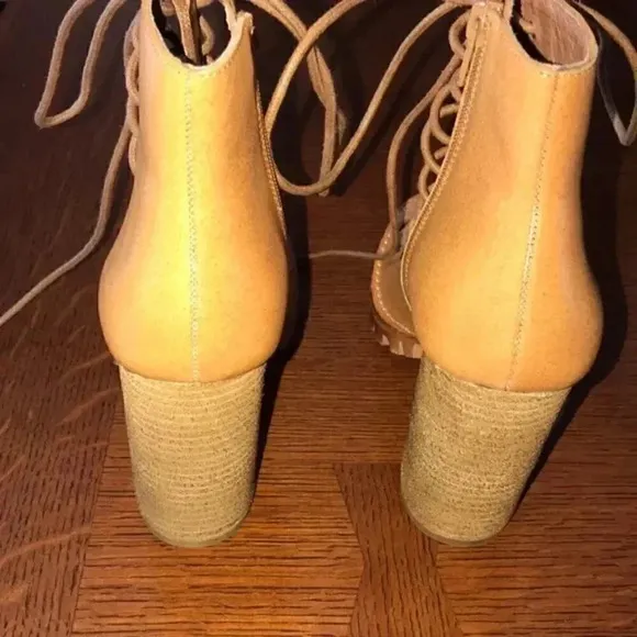 Free People women’s lace up heels.