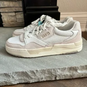 GANT Ellizy White/Beige Leather/Suede Trainers Sneakers Shoes Women’s Sz 41/US 9