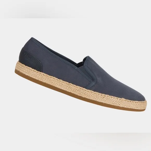 Geox‎ Pantelleria Man Navy canvas &amp; suede Espadrilles slip on shoe size 9 new