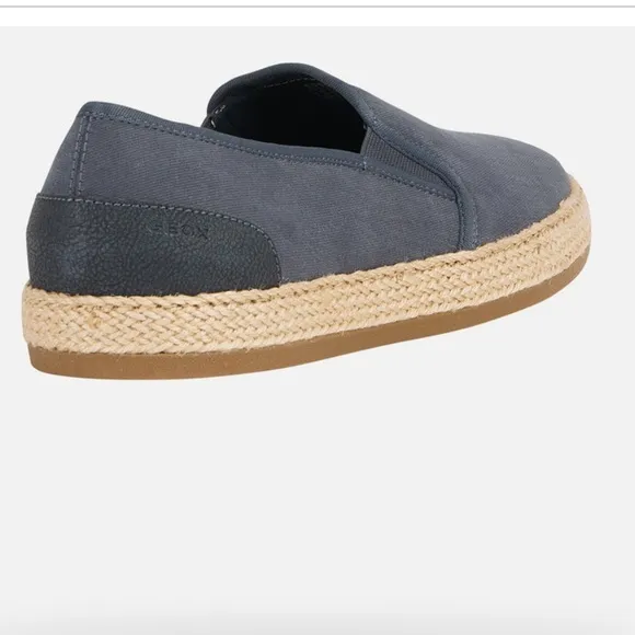Geox‎ Pantelleria Man Navy canvas &amp; suede Espadrilles slip on shoe size 9 new