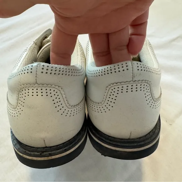 G/Fore 11.5 Brogue Gallivanter White Leather Golf Shoes Cleats