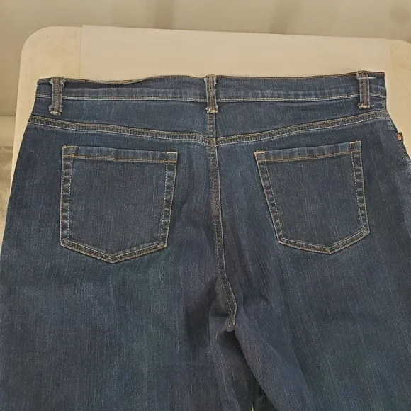 Gloria Vanderbilt Women’s Amanda Jeans Size Missy 18 Dark Blue