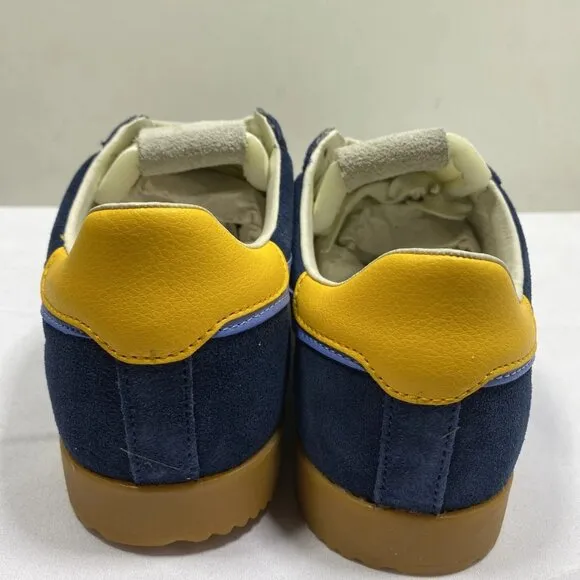 Golan Women’s Elan Sneakers Navy Blue Suede Size 7 Low-Top Lace-Up