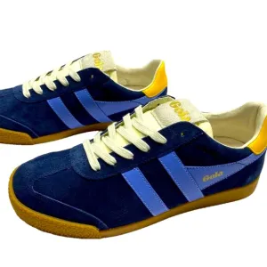 Golan Women’s Elan Sneakers Navy Blue Suede Size 7 Low-Top Lace-Up
