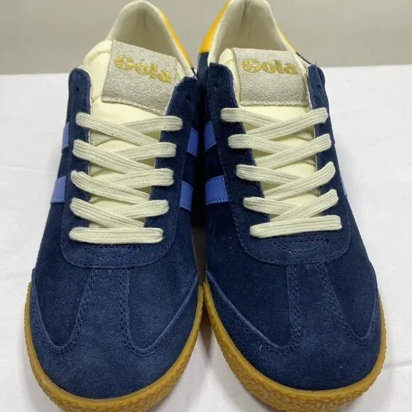 Golan Women’s Elan Sneakers Navy Blue Suede Size 7 Low-Top Lace-Up