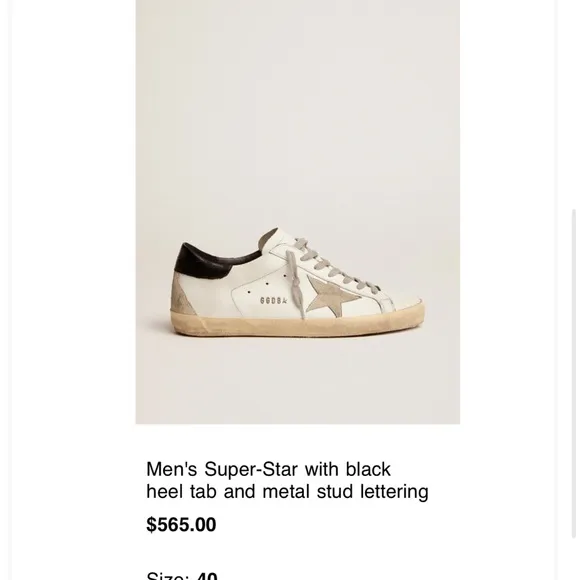 Golden Goose Super-Star Sneakers - White and Black Unisex
