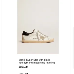 Golden Goose Super-Star Sneakers - White and Black Unisex