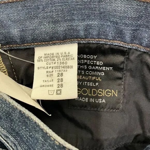 GOLDSIGN Passion Bora Bootcut Jeans NWT