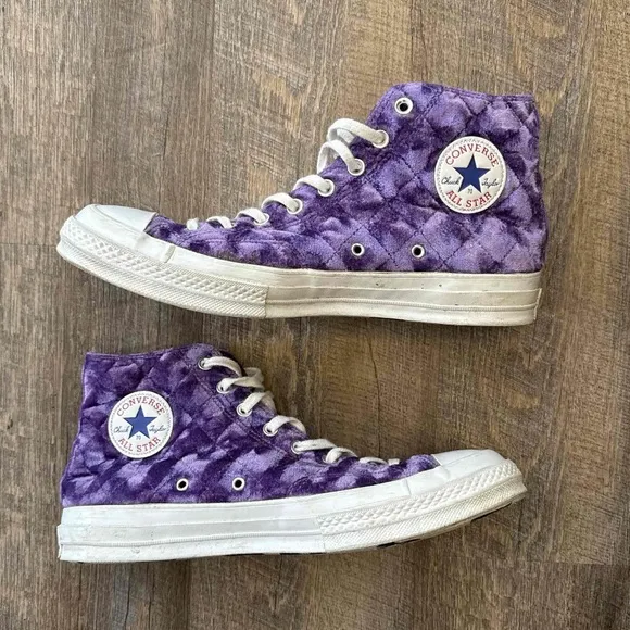 Golf Le Fleur x Converse Chuck 70 Hi High Quilted Velvet Tillandsia Purple
