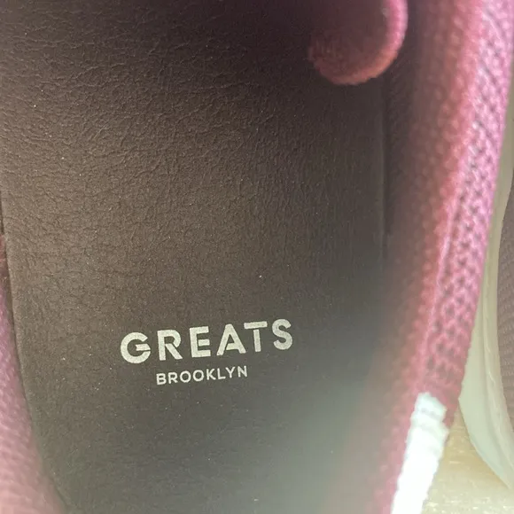 Greats Brooklyn Men’s Burgundy sneakers size 7