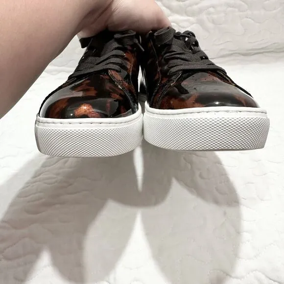 Greats Brooklyn Women’s 7.5 Royale Low Sneaker Lace Up Animal, Cheetah Print