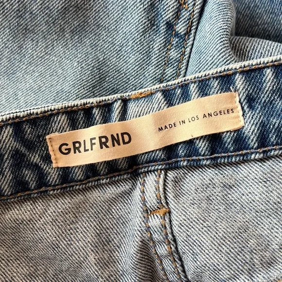 GRLFRND DENIM | The Karolina High Rise Straight Crop in Larchmont