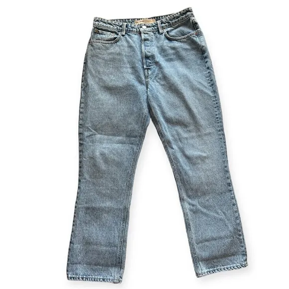 GRLFRND DENIM | The Karolina High Rise Straight Crop in Larchmont
