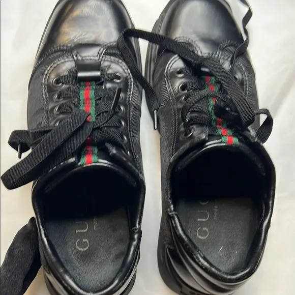 GUCCI Women’s Black Leather Sneakers