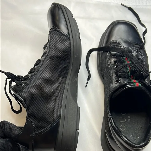 GUCCI Women’s Black Leather Sneakers