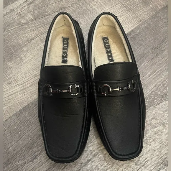 GUESS GMADLERS BLACK LOAFERS‎
