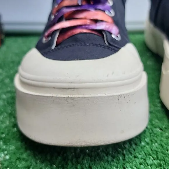 H&amp;M X GOOD NEWS ALLDAY SNEAKERS GALAXY SHOELACES WOMEN'S SIZE 9 LIKE NEW