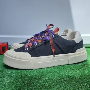 H&amp;M X GOOD NEWS ALLDAY SNEAKERS GALAXY SHOELACES WOMEN'S SIZE 9 LIKE NEW