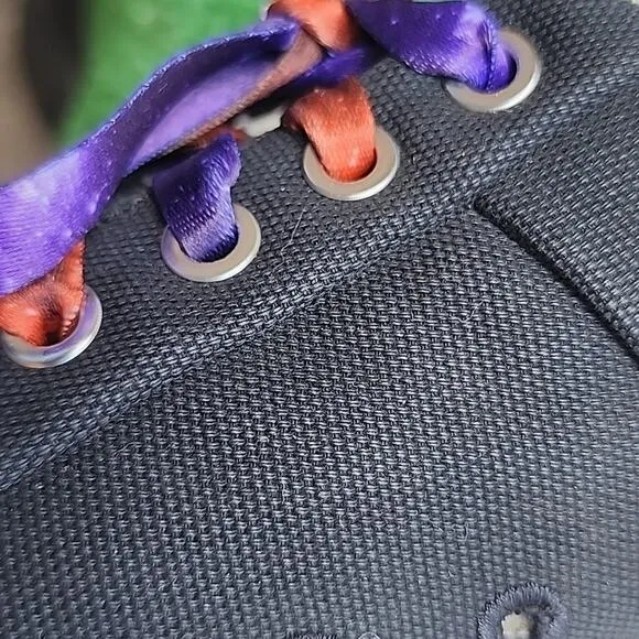 H&amp;M X GOOD NEWS ALLDAY SNEAKERS GALAXY SHOELACES WOMEN'S SIZE 9 LIKE NEW