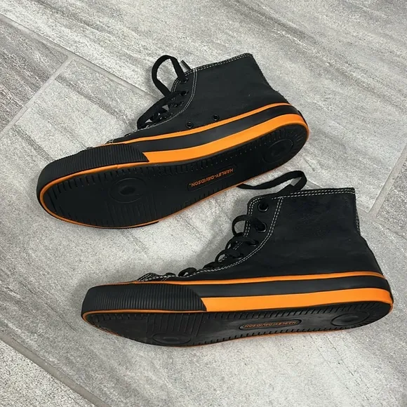 Harley Davidson high top tennis shoes