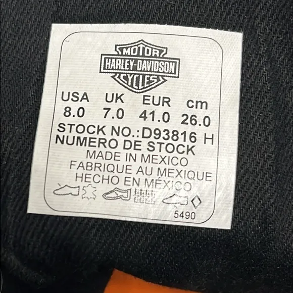 Harley Davidson high top tennis shoes