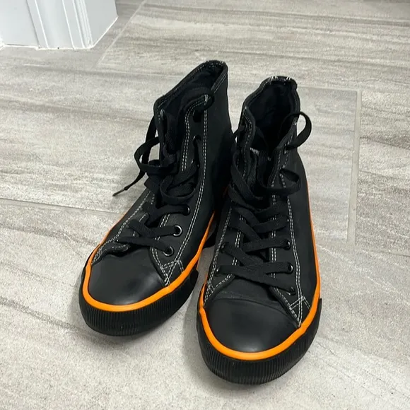 Harley Davidson high top tennis shoes
