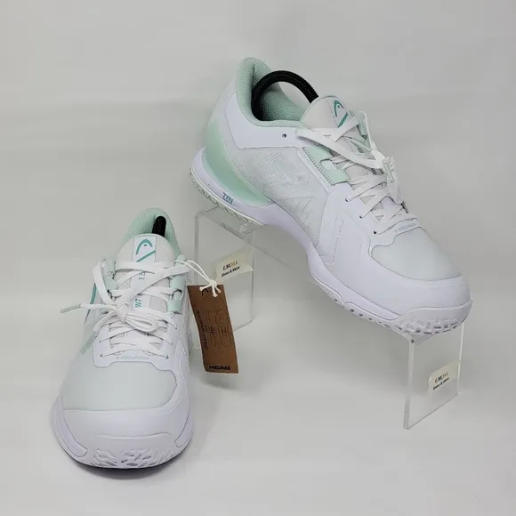 Head Women’s Sprint Pro 3.5 Tennis Shoes White and Aqua 274163 Size Multi New